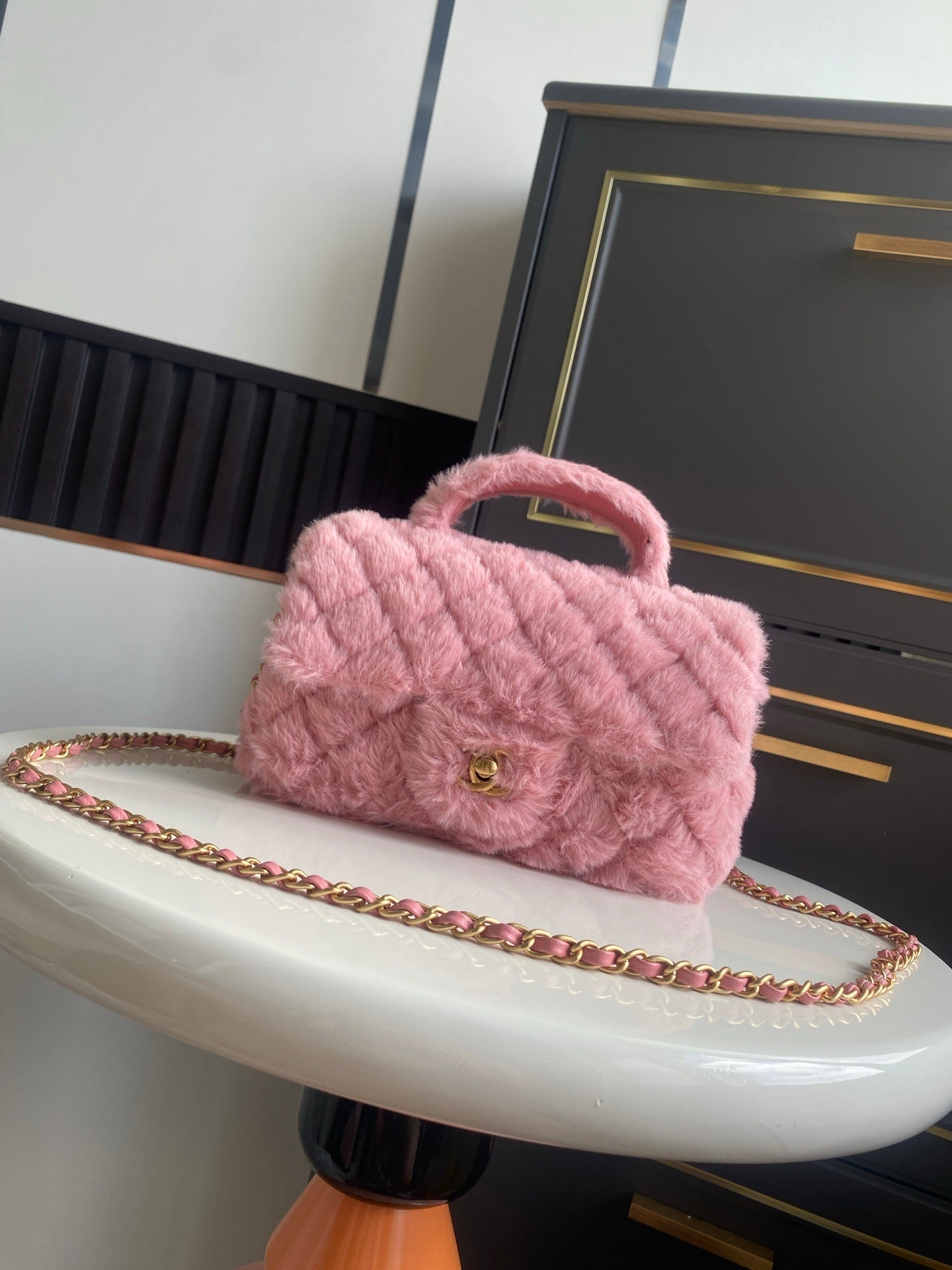 Chanel Fur Flap bag