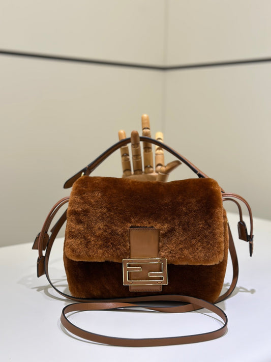 Fendi Small Baguette Fur bag