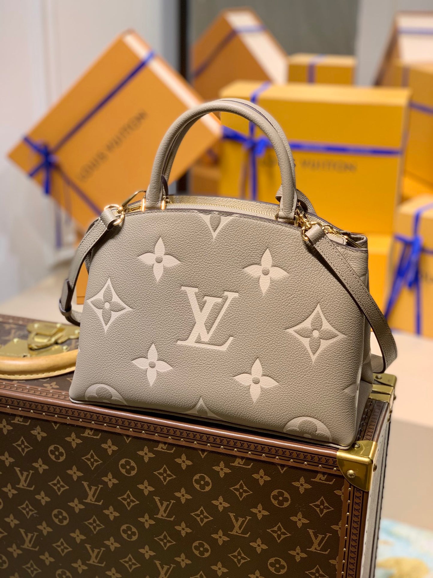 Louis Vuitton Petit and Grand Palais Bicolor Empreinte