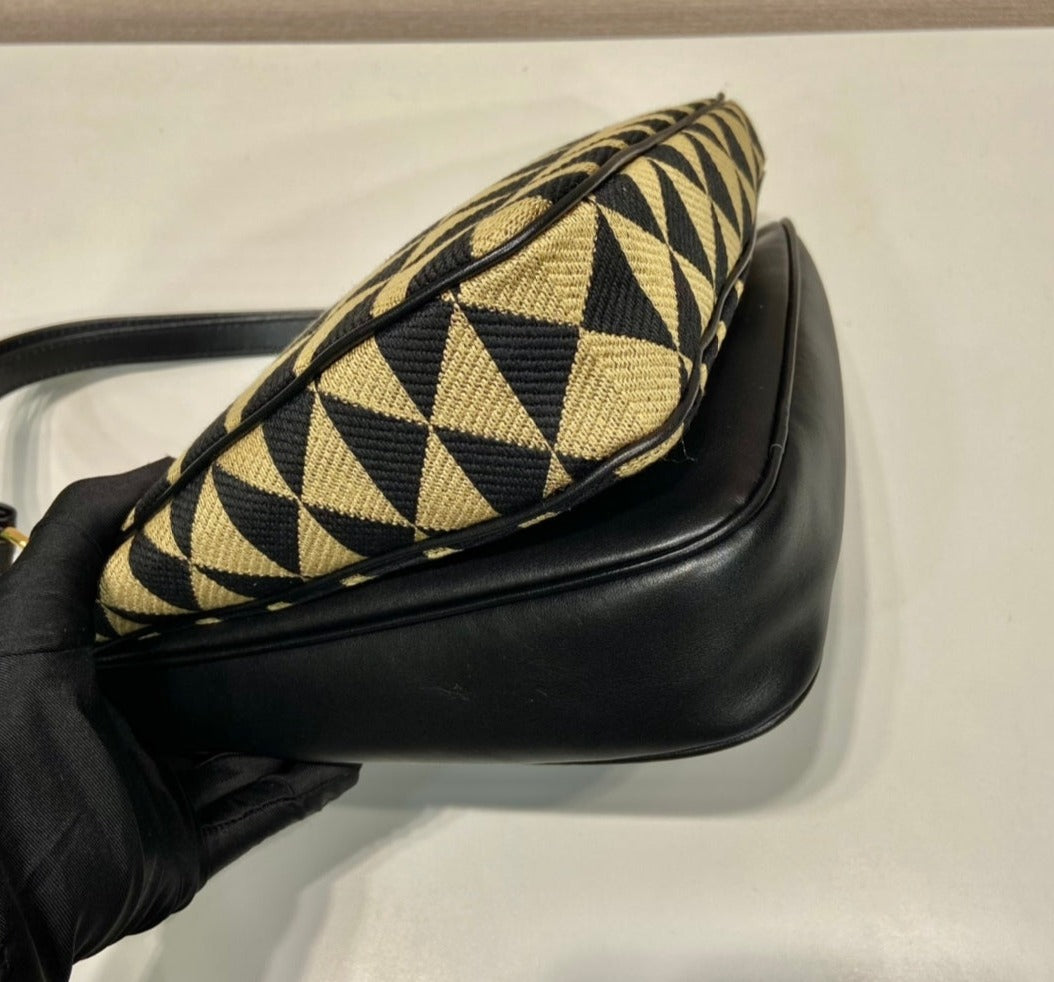 Prada Symbole Triangle Double bag