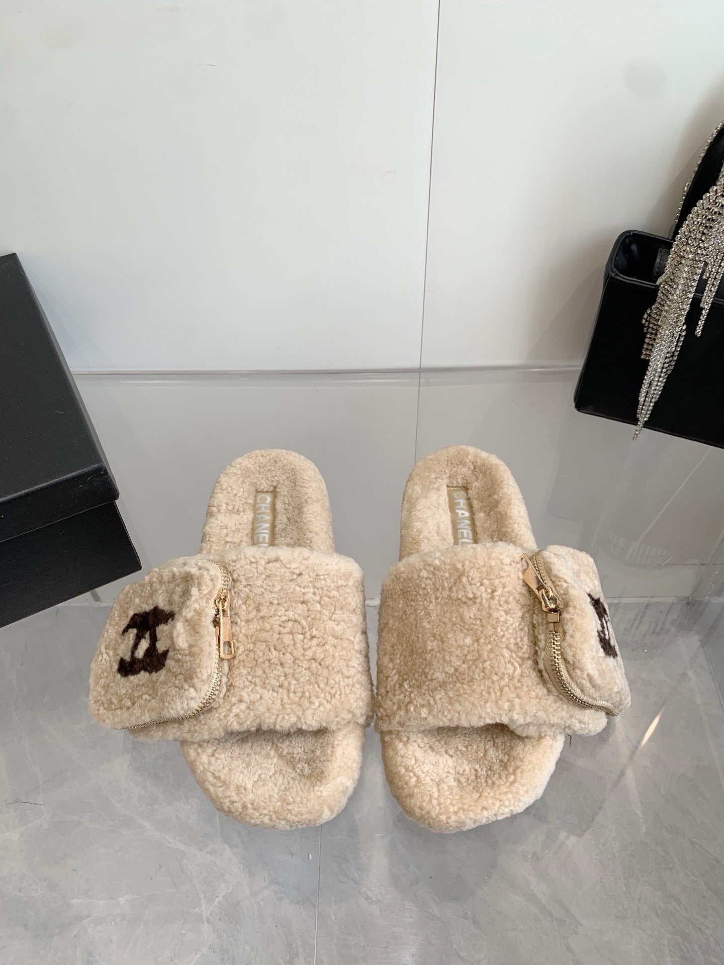 Chanel slippers
