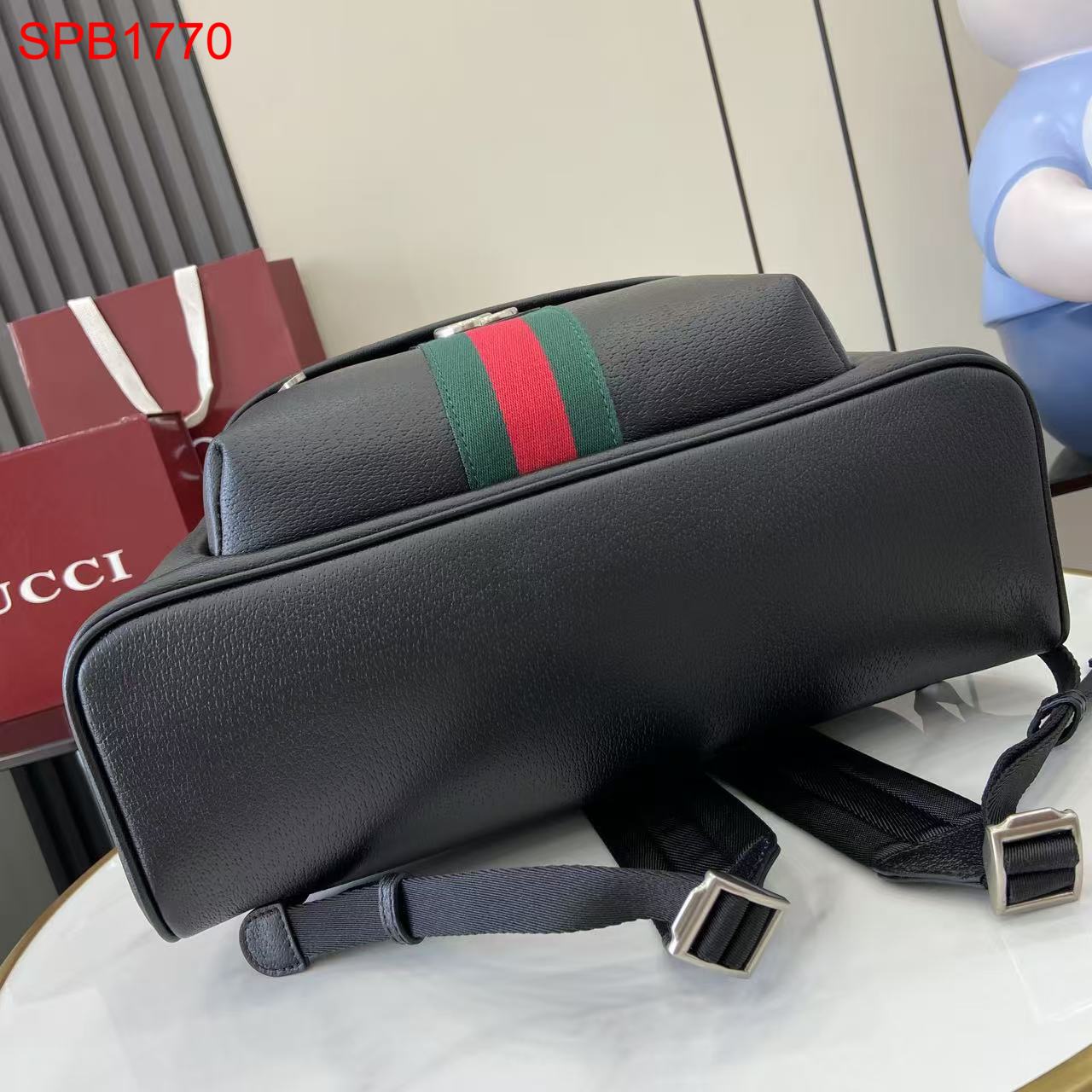 Gucci Ophidia leather medium backpack