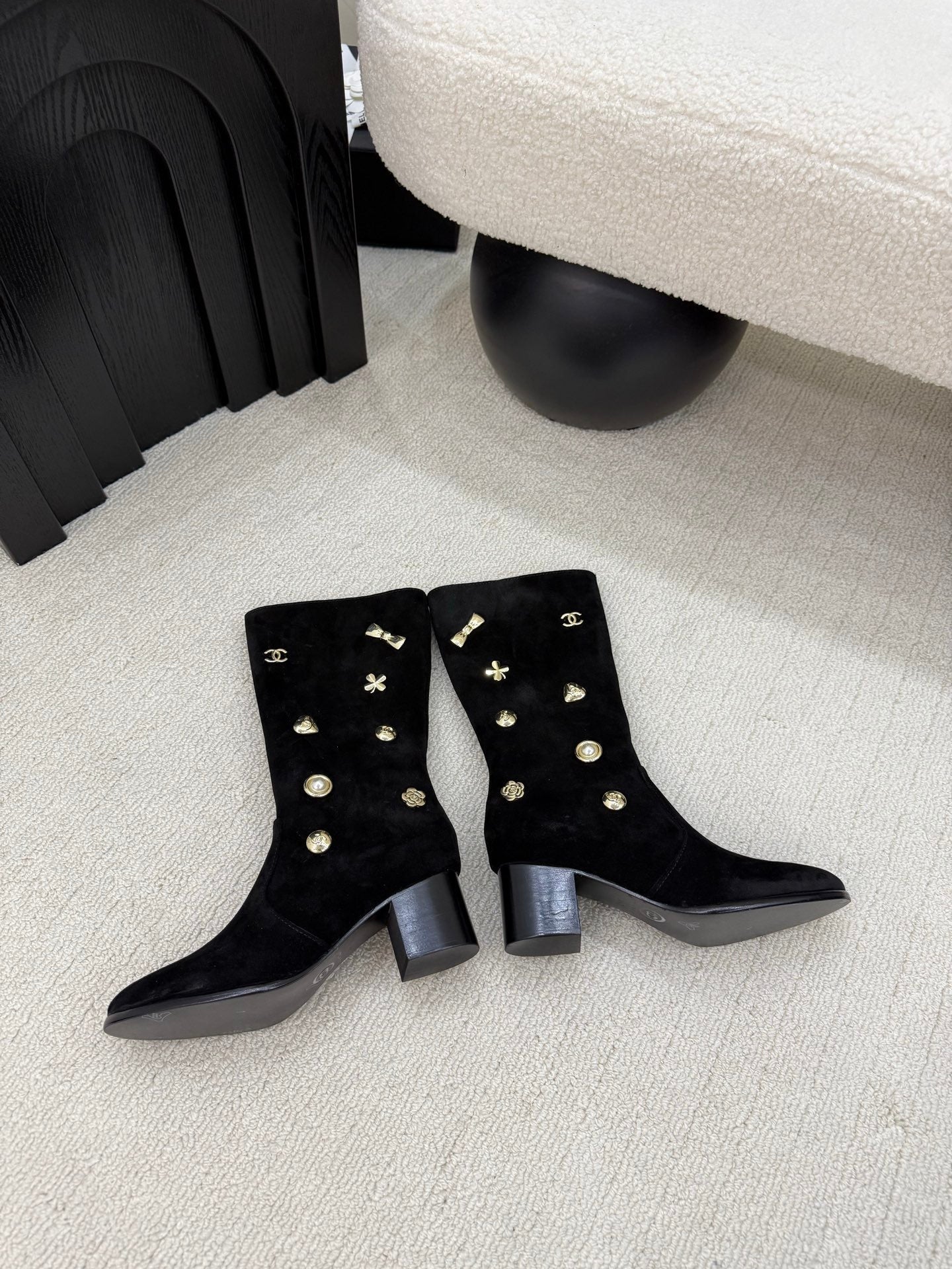 Chanel Suede boots