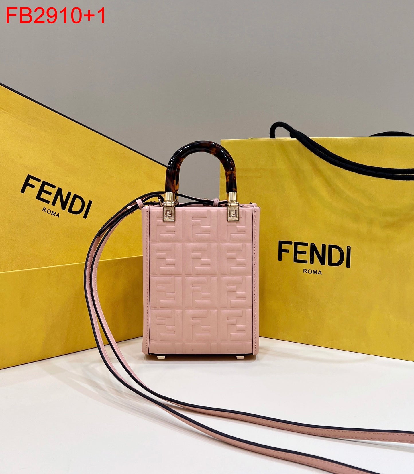 Fendi Mini Sunshine Shopper Tote Bag