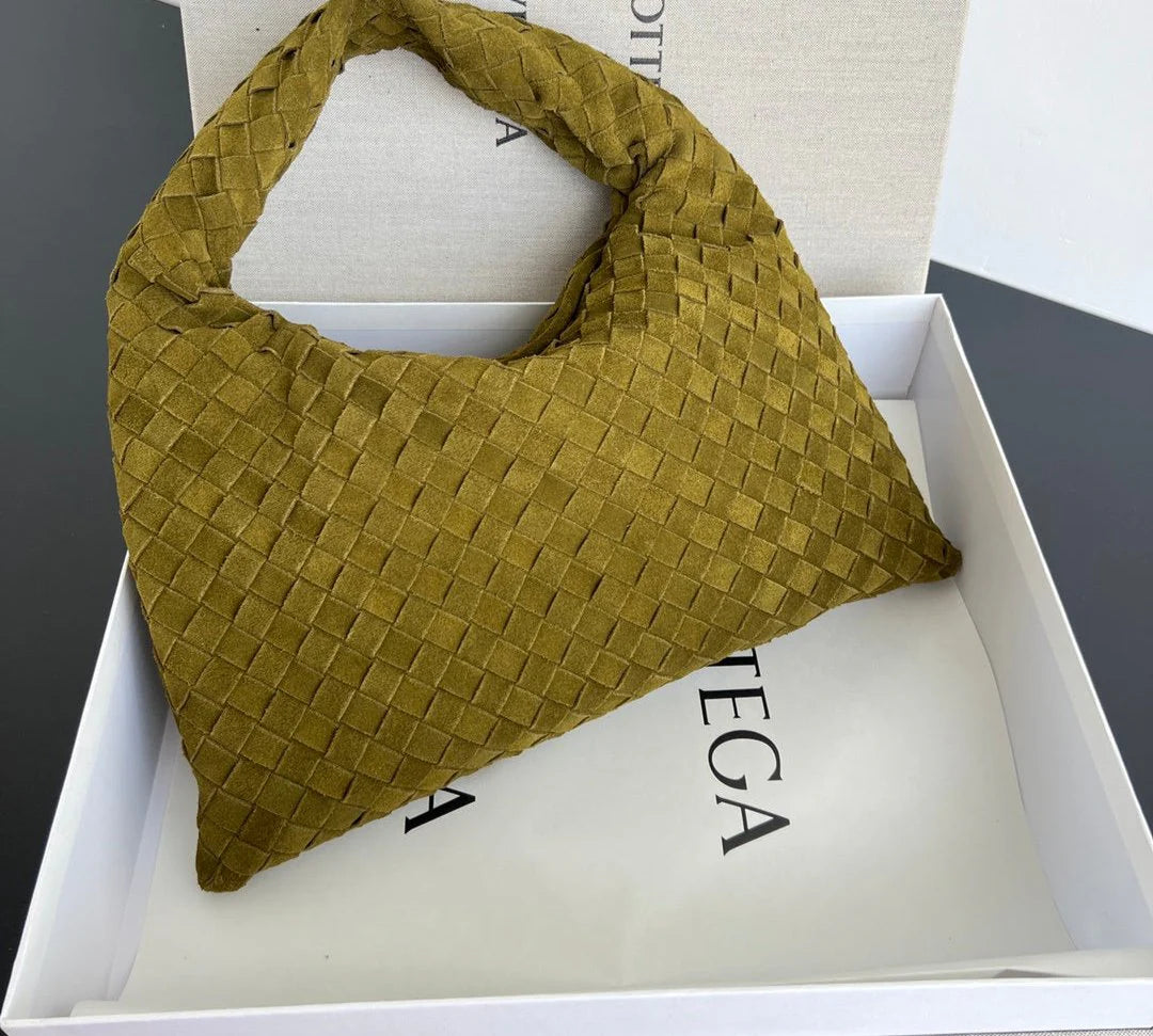 Bottega Veneta Large Hop Intrecciato Suede Hobo bag