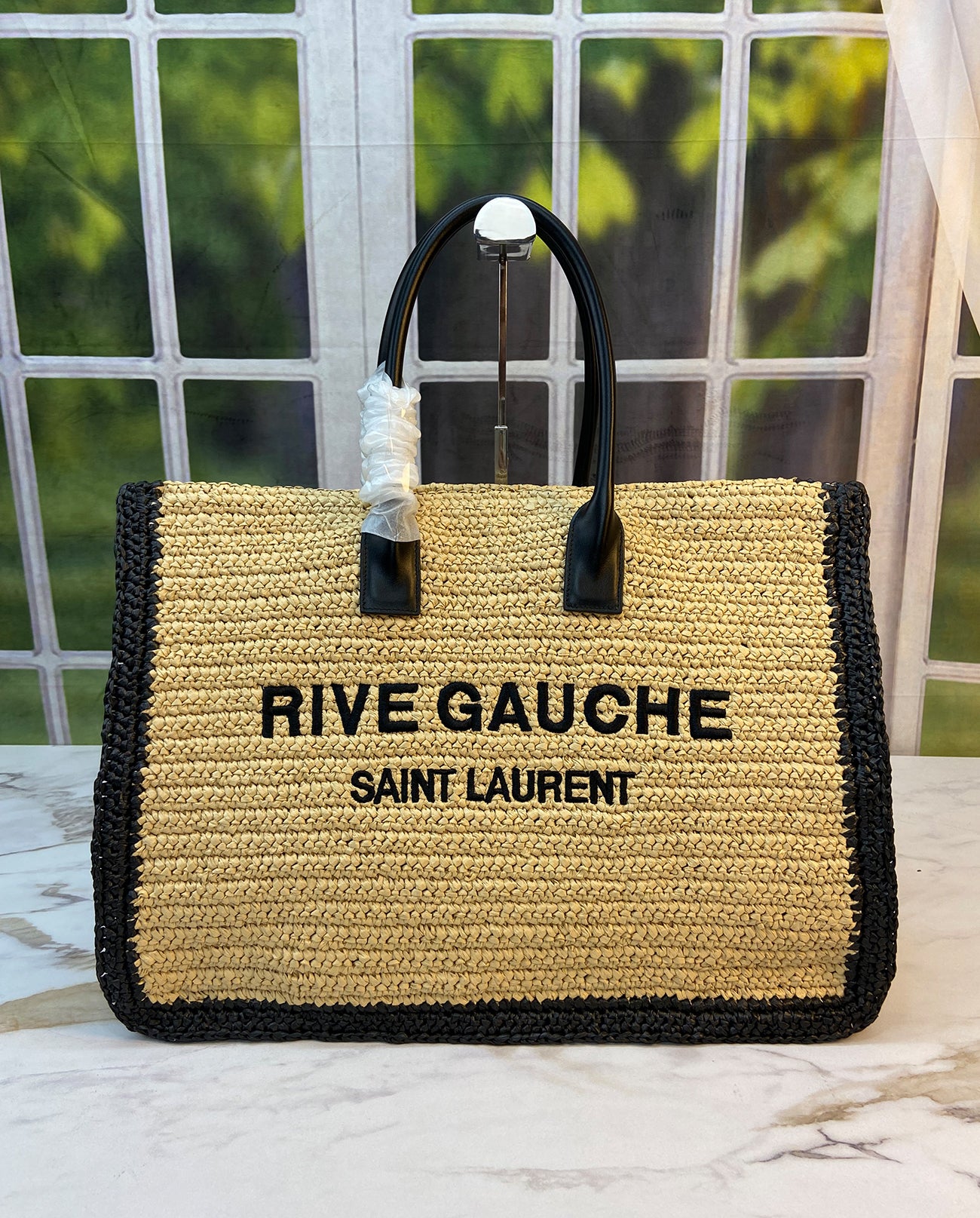 RIVE GAUCHE TOTE BAG IN RAFFIA