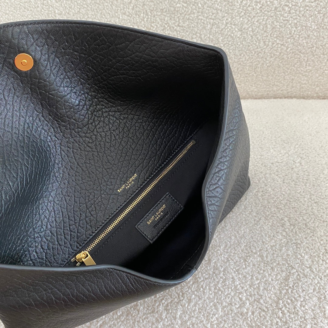 YSL CASSANDRE LARGE ENVELOPE POUCH IN LAMBSKIN