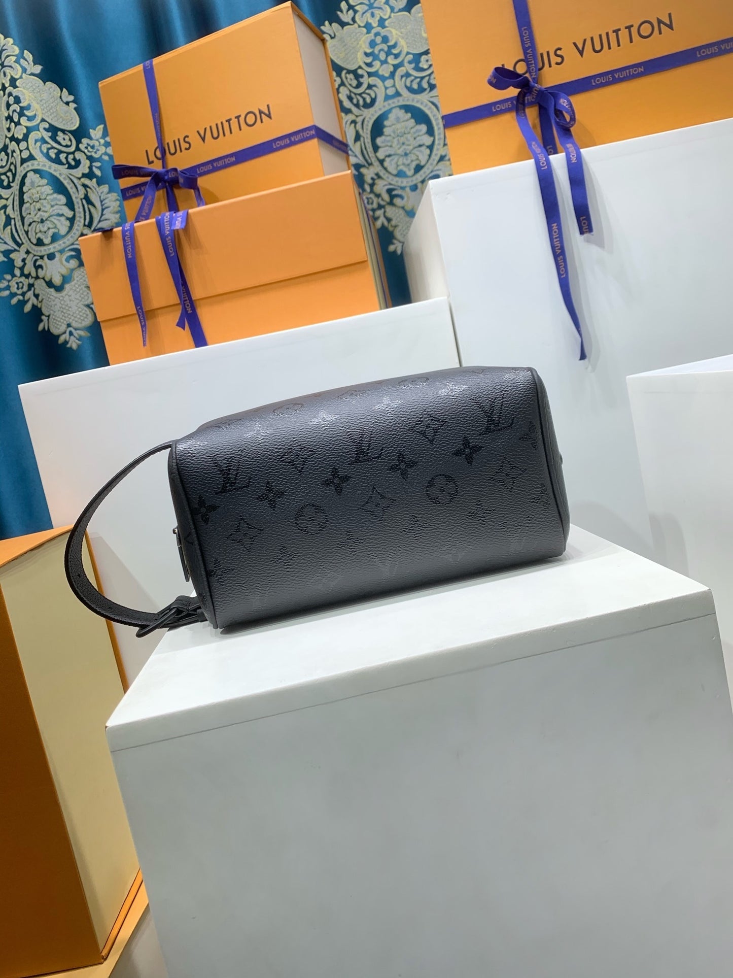 Louis Vuitton Locker Dopp Kit  Monogram Midnight Canvas