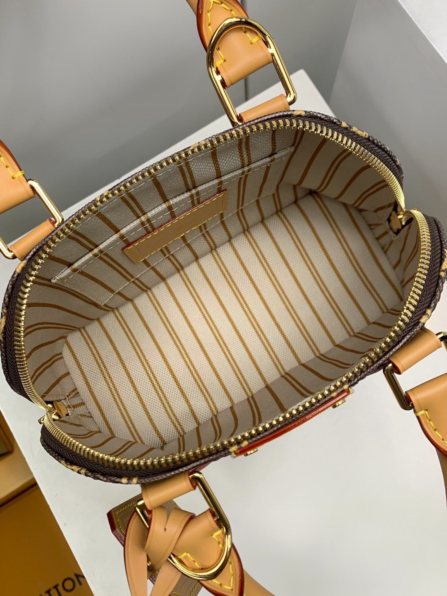 Louis Vuitton Alma Trunk BB Monogram Origine Canvas