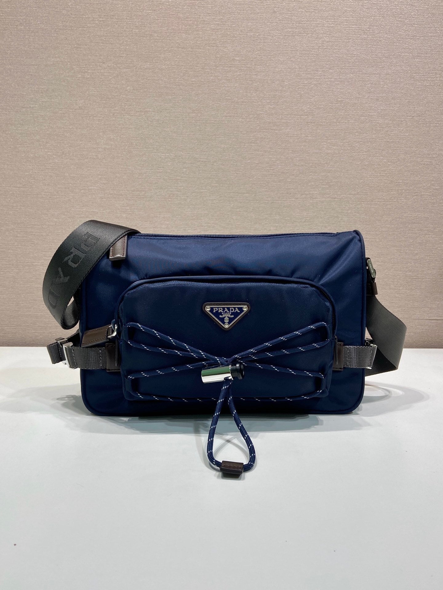 Prada Speedrock Re-Nylon and leather shoulder bag