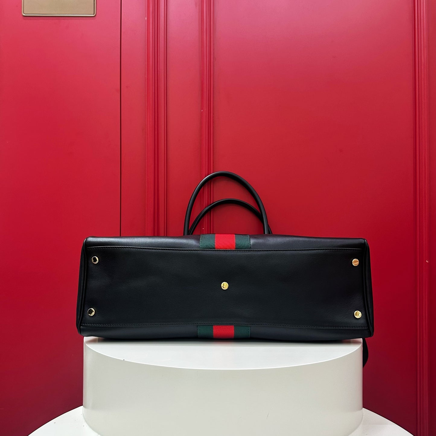 Gucci Borsetto large boston leather bag