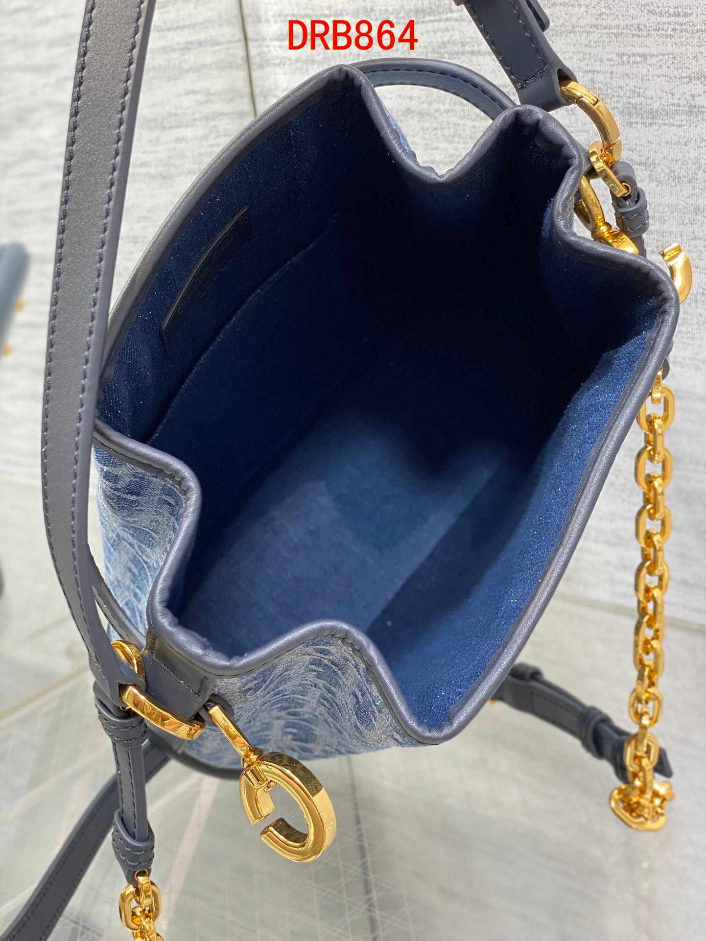 Dior Denim Bucket bag