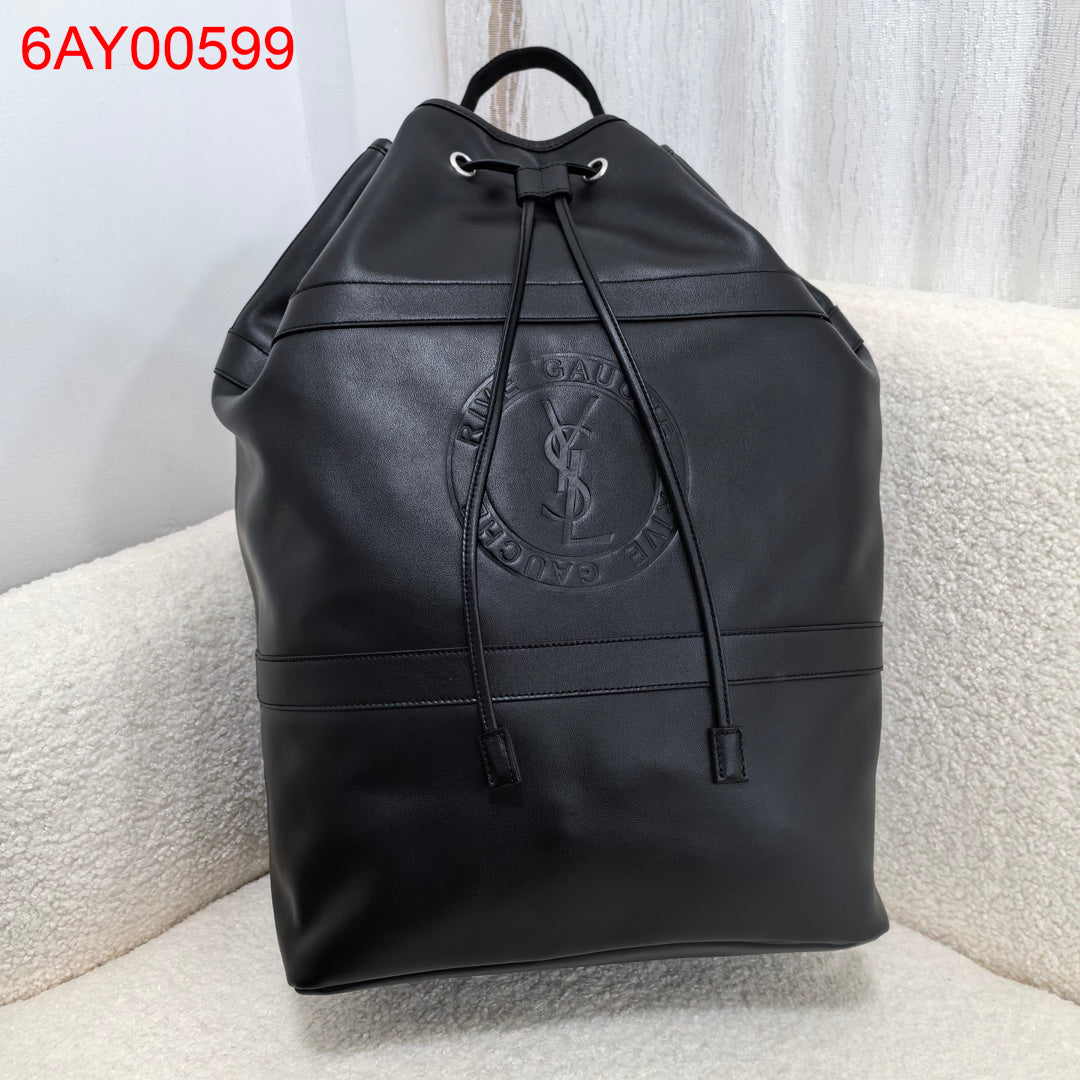 YSL Rive Gauche leather backpack