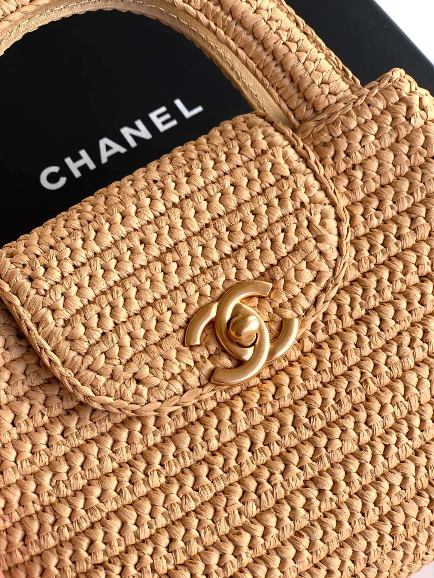Chanel Straw Top handle bag