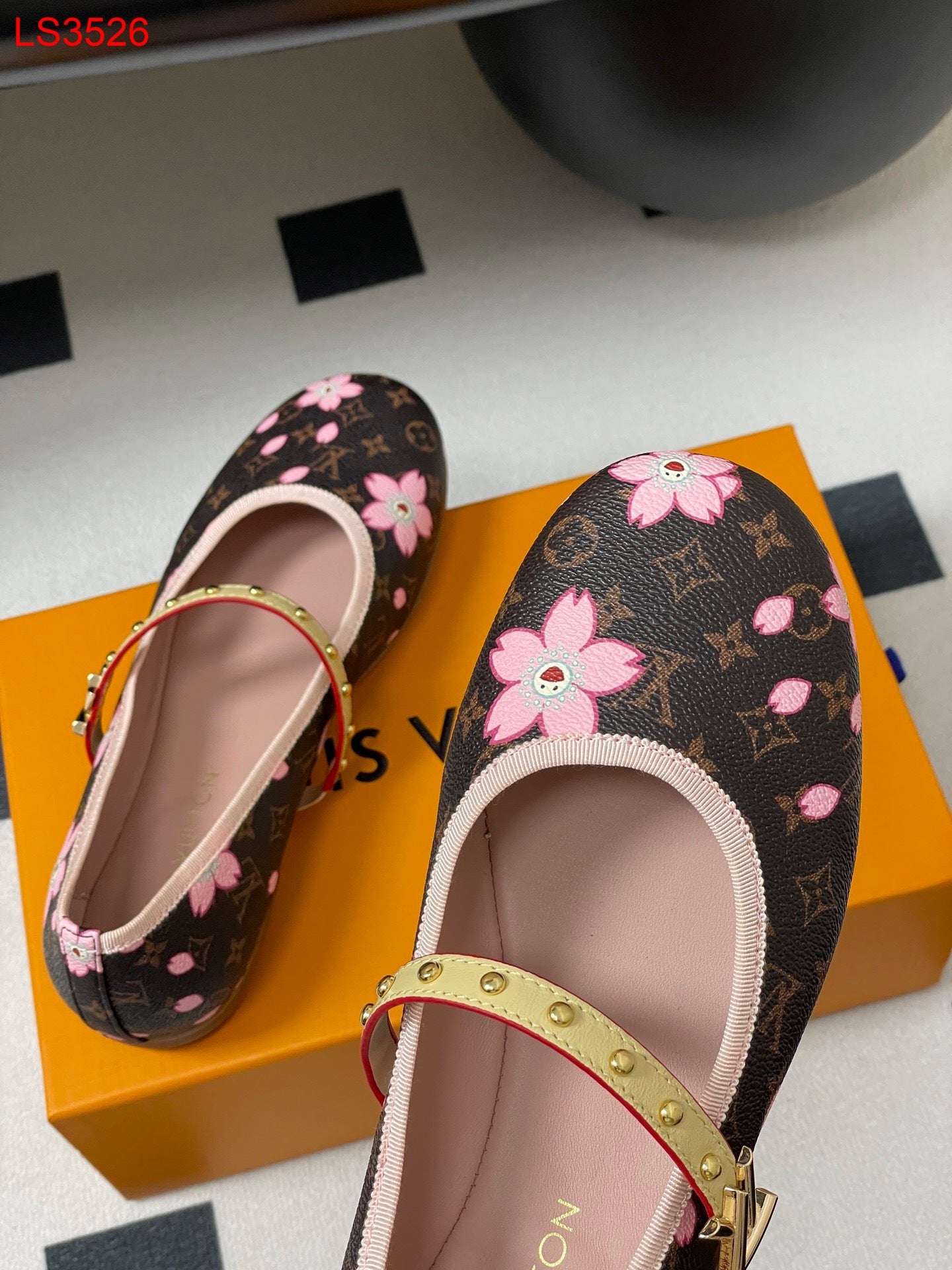 Louis Vuitton LV x TM Cherry Blossom Ballerina Flats