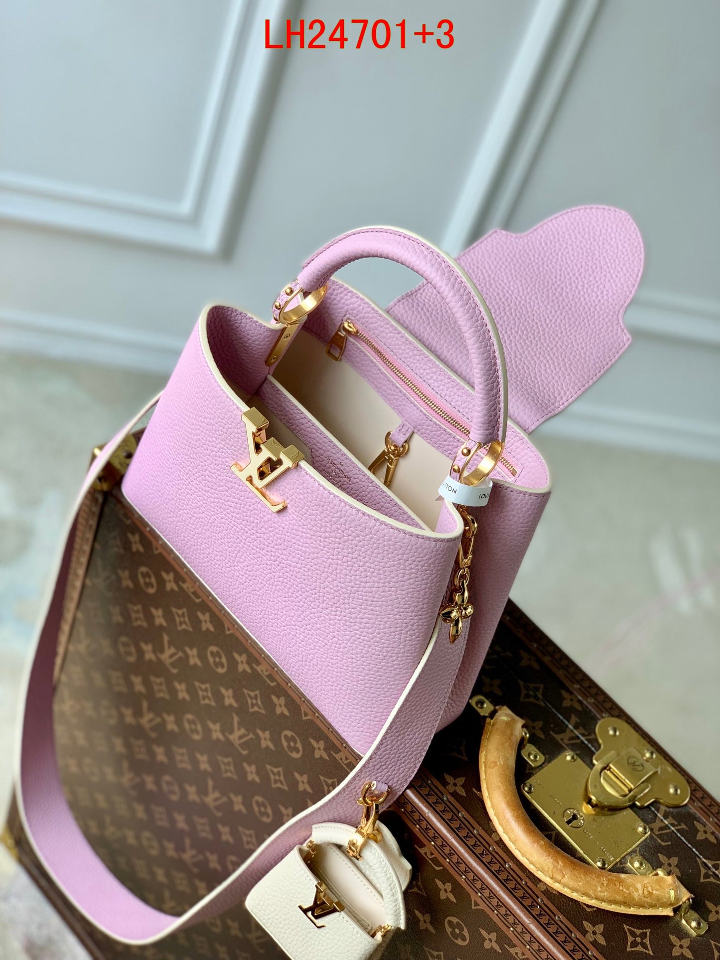 Louis Vuitton Capucines mini and BB Taurillon leather
