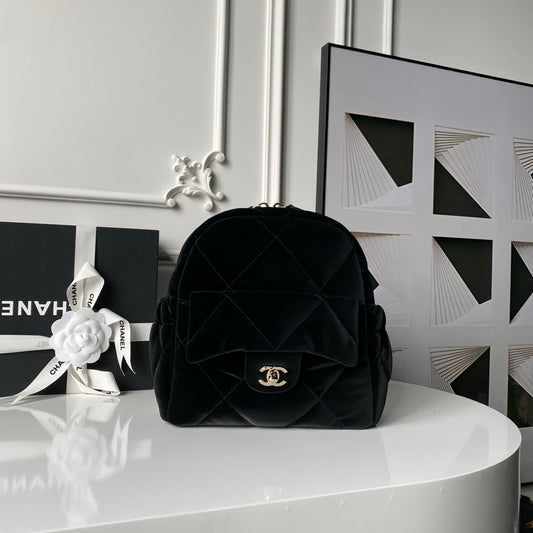 Chanel Velvet Backpack