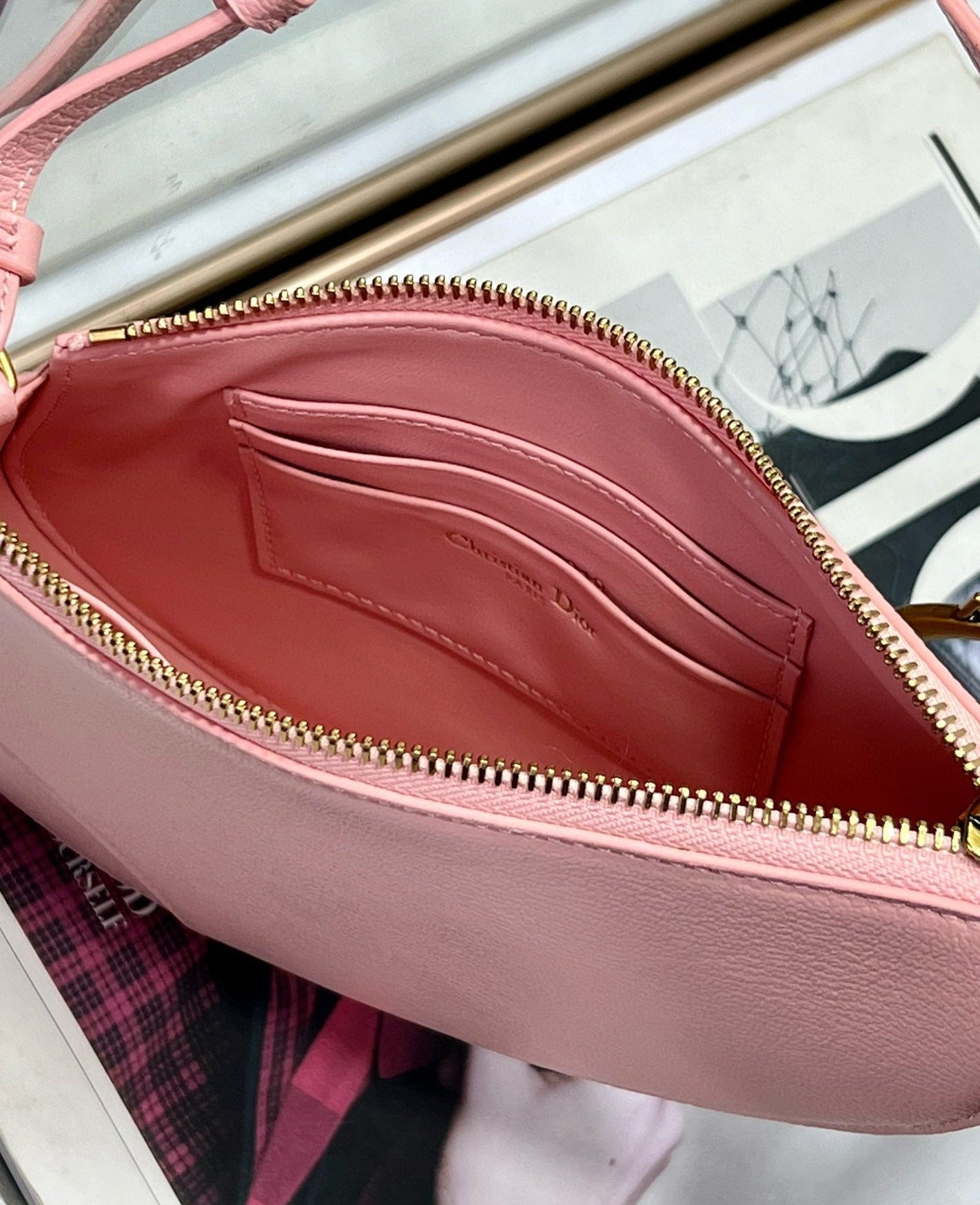 Dior Saddle leather bag