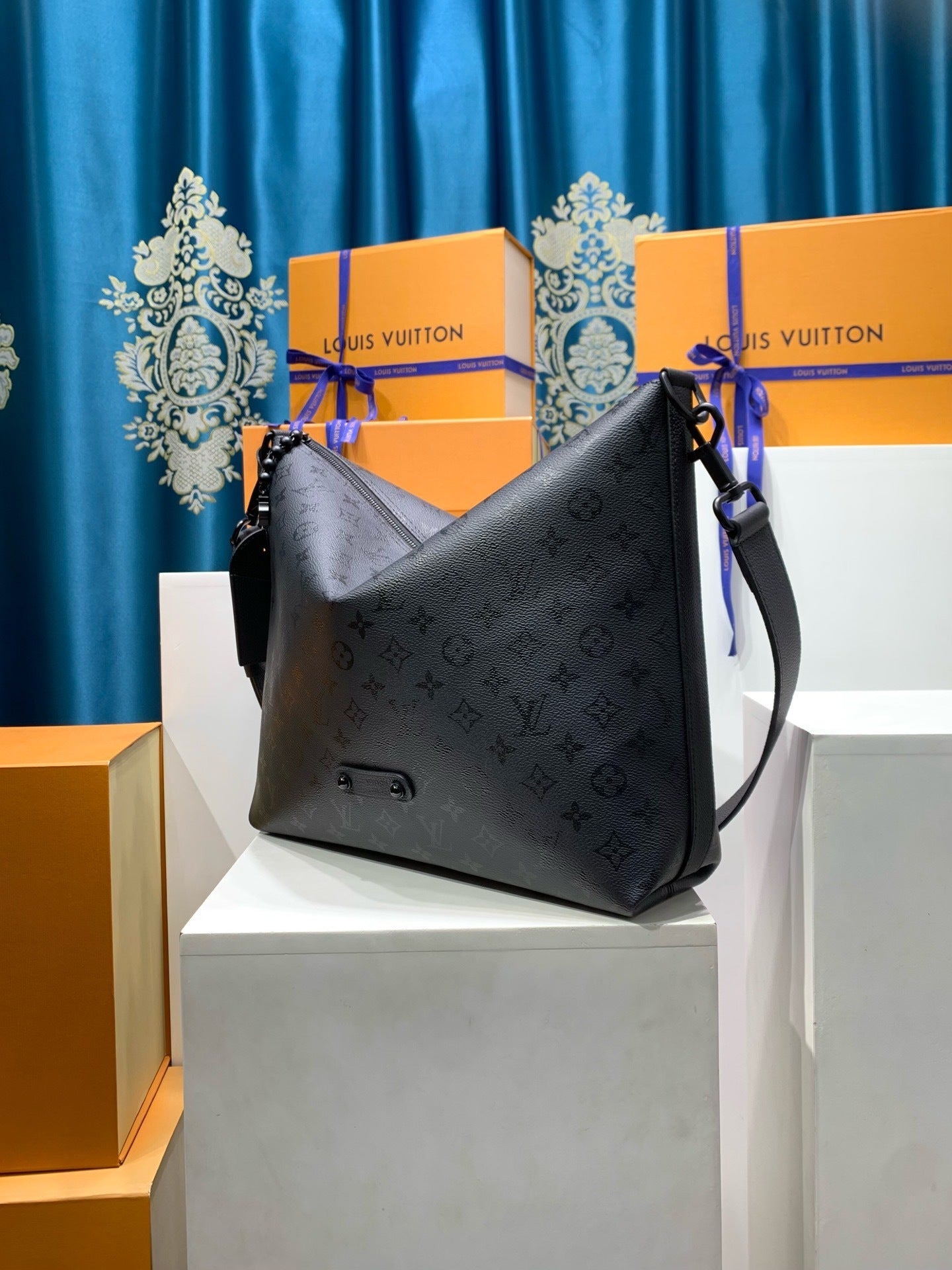 Louis Vuitton Vagabond Hobo Monogram Midnight