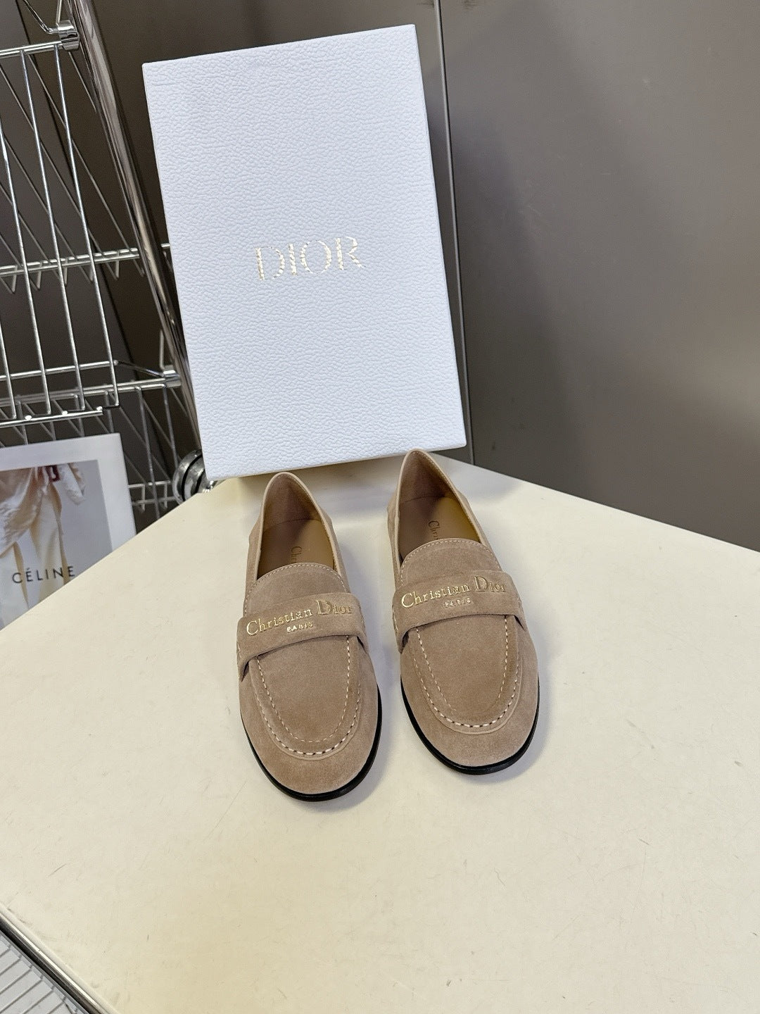Christian Dior Suede Flats