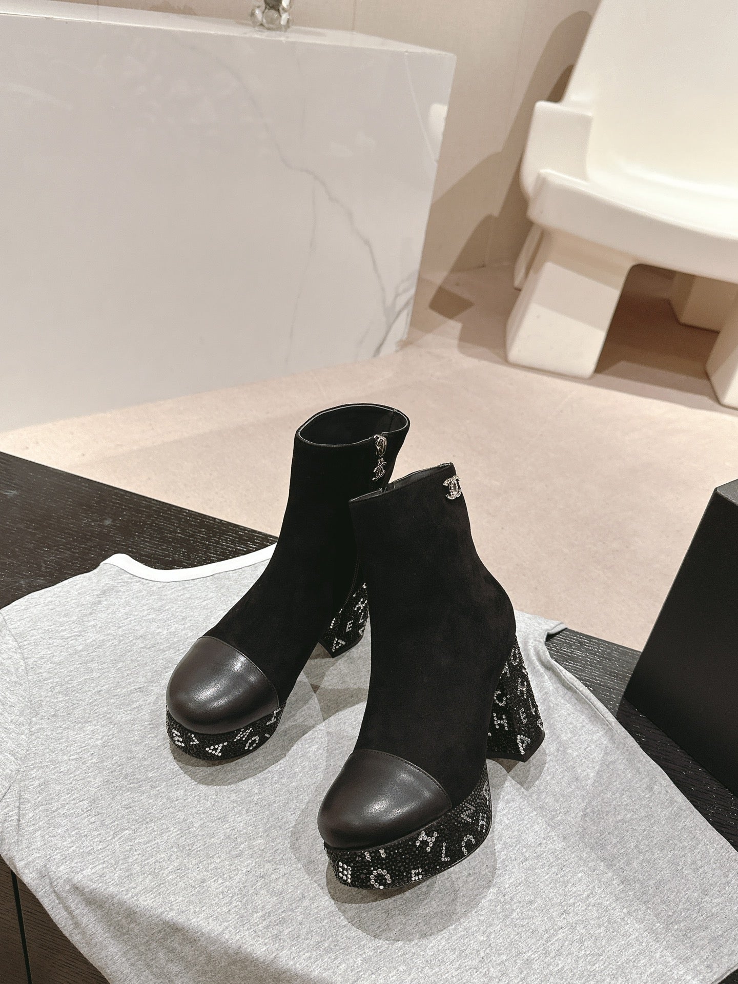 Chanel Heel Boots