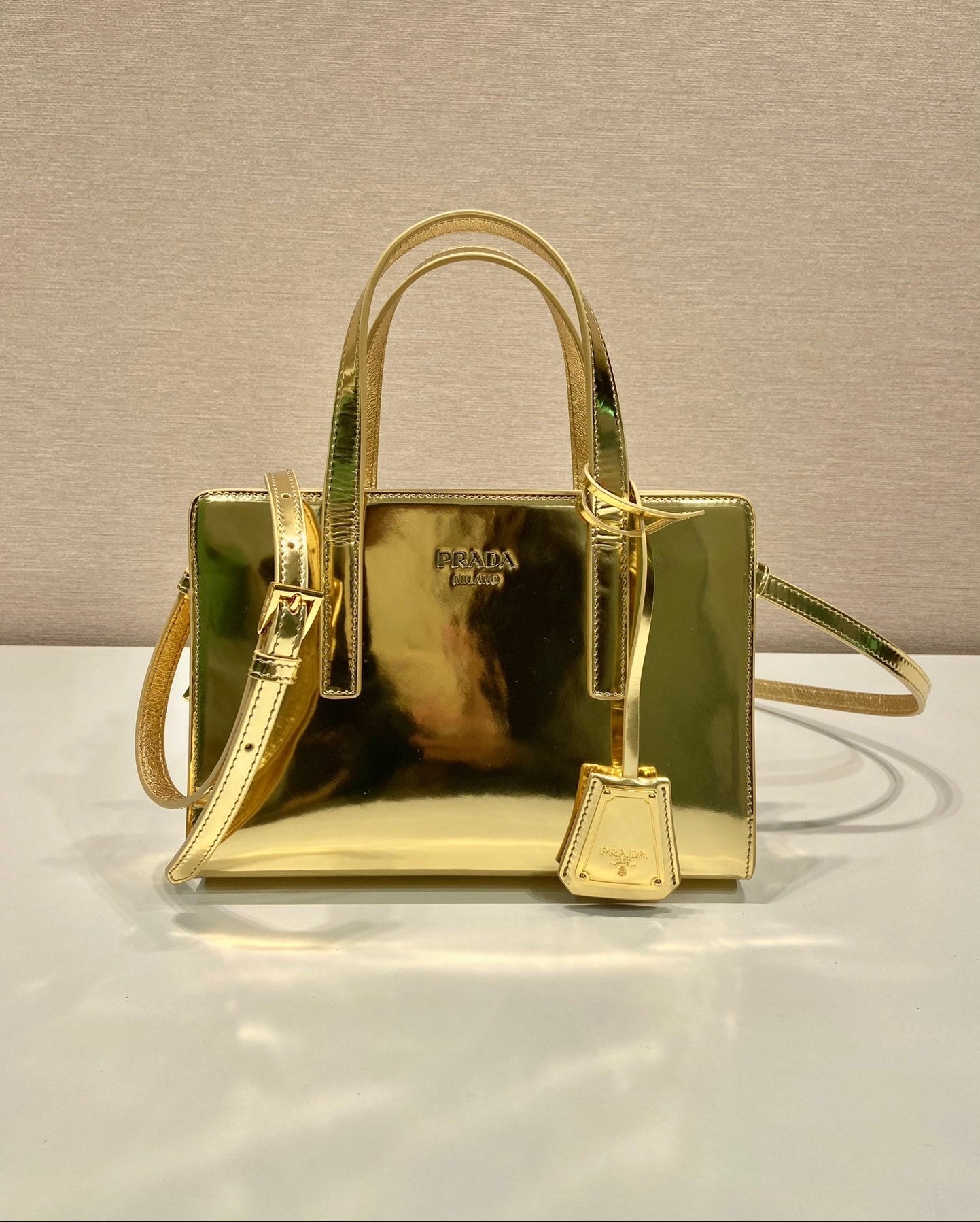 Prada Shine Re edition Top handle bag