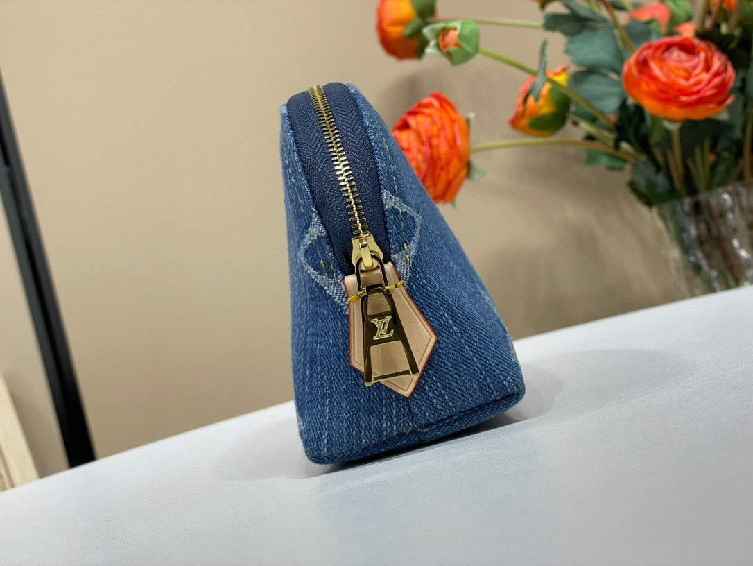 Louis Vuitton Denim Pochette Cosmétique PM