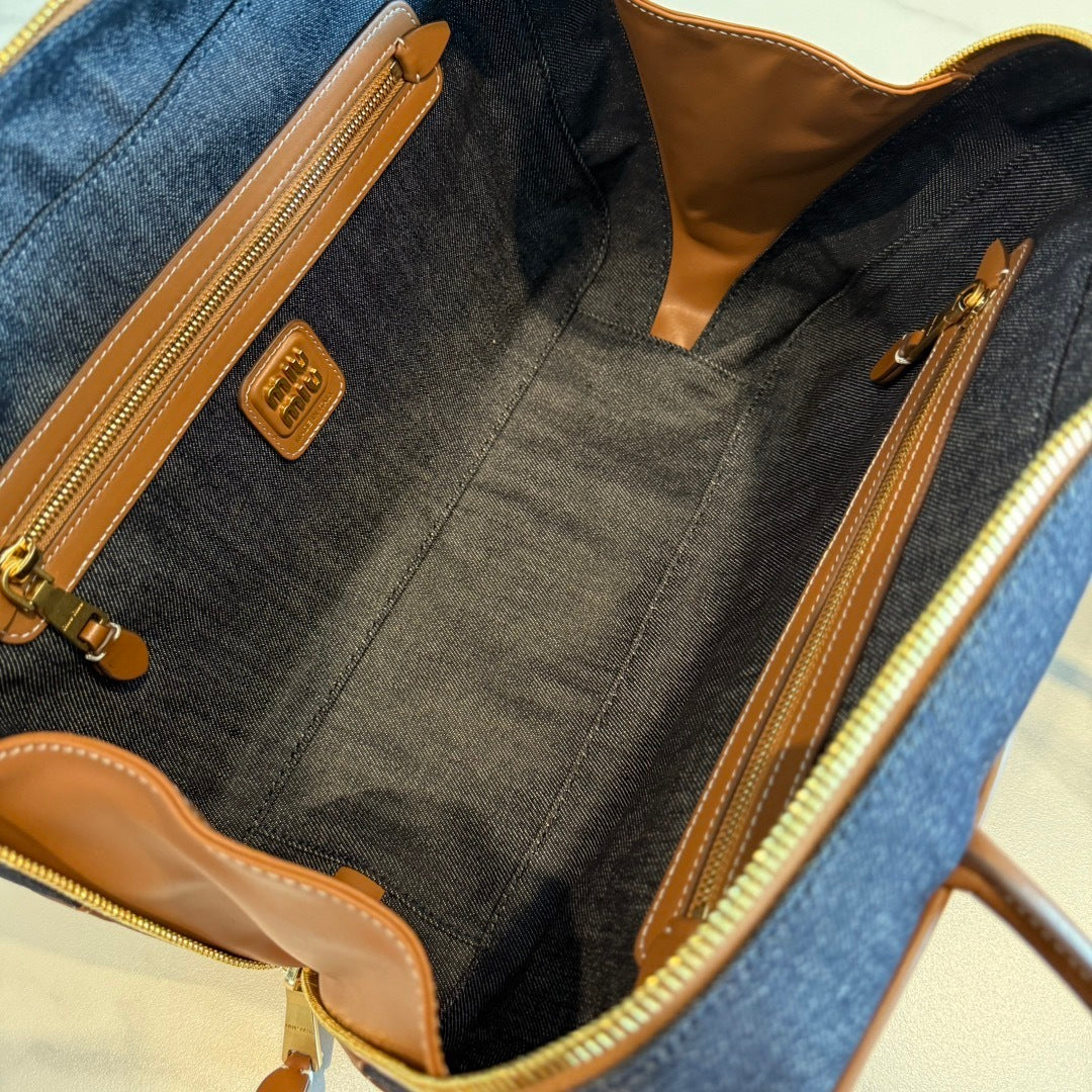 Miu Miu Beau denim bag Small and Large