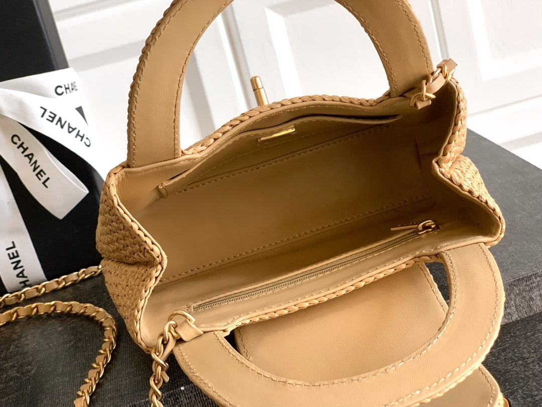 Chanel Straw Top handle bag