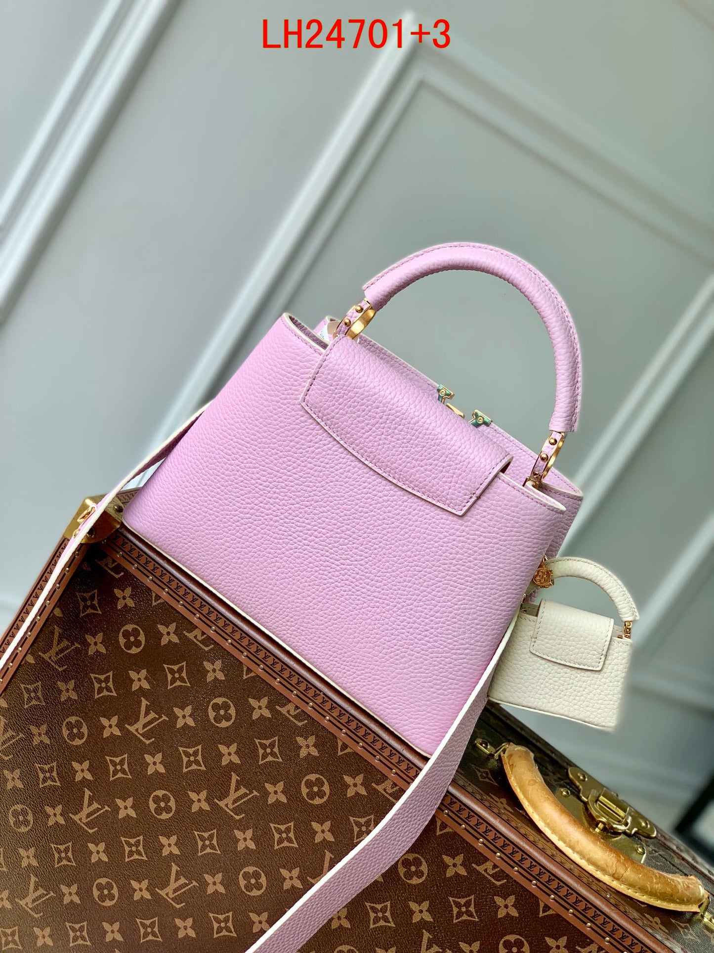 Louis Vuitton Capucines mini and BB Taurillon leather