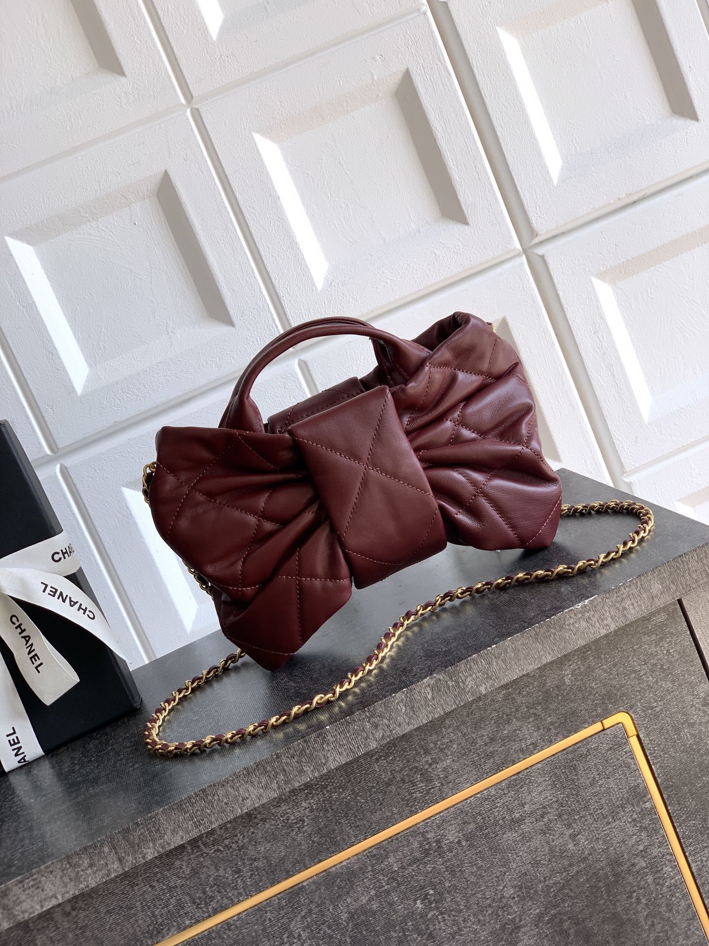 Chanel Mini Leather Bow bag