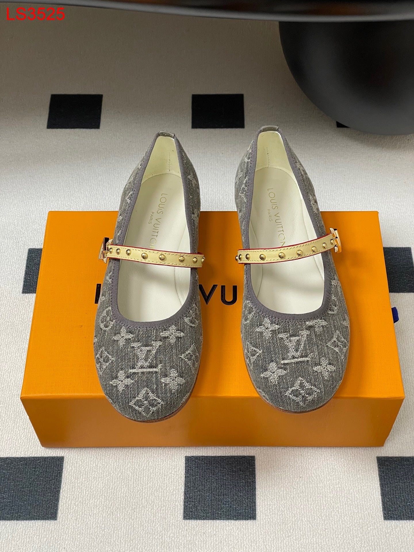 Louis Vuitton Denim Ballerina Flats