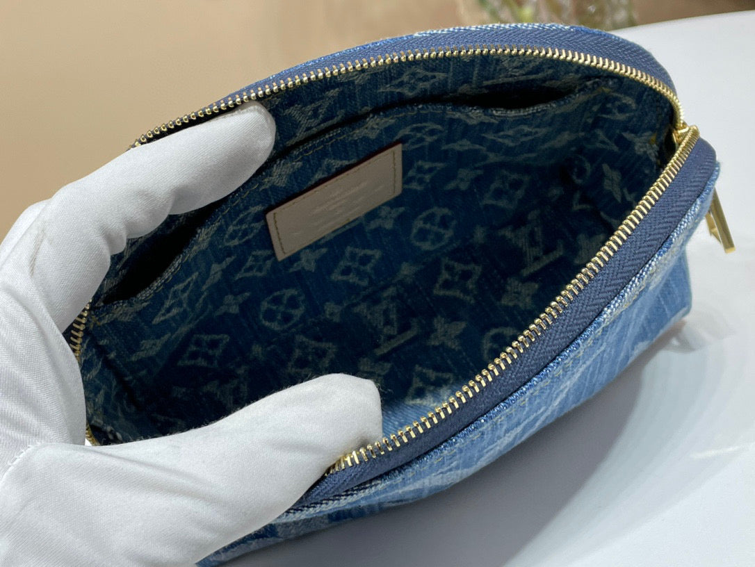 Louis Vuitton Denim Pochette Cosmétique PM