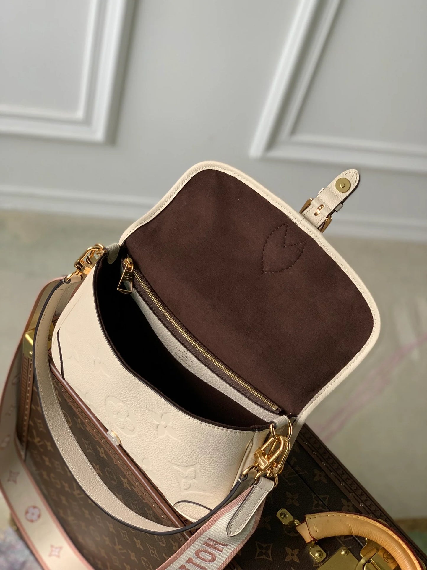 Louis Vuitton Diane Empreinte leather