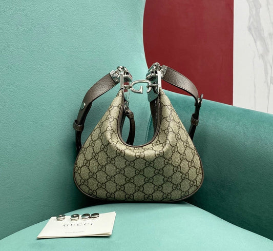 Gucci Attache Canvas Small Shoulder Bag