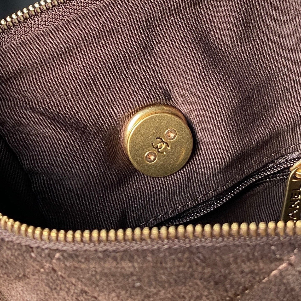 Chanel Suede Bowling bag