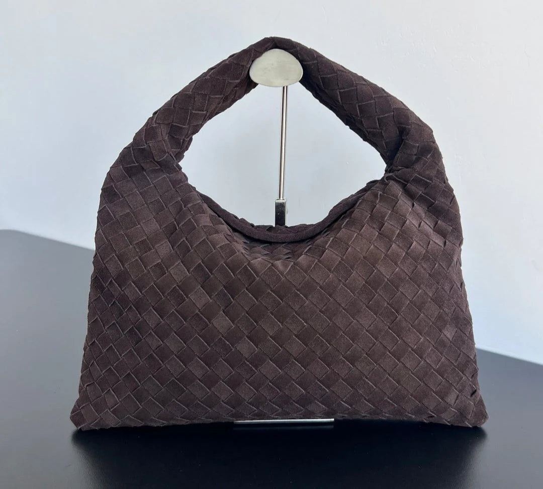 Bottega Veneta Large Hop Intrecciato Suede Hobo bag