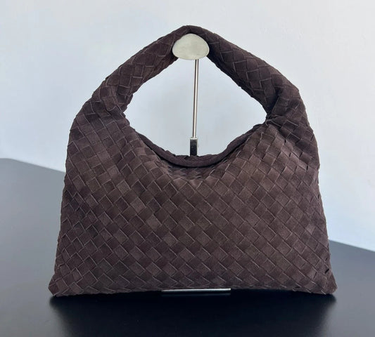 Bottega Veneta Large Hop Intrecciato Suede Hobo bag