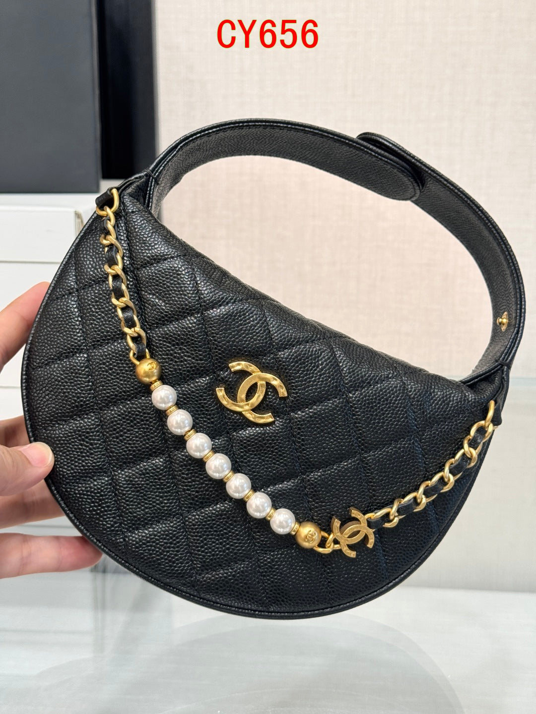 Chanel Top handle round bag