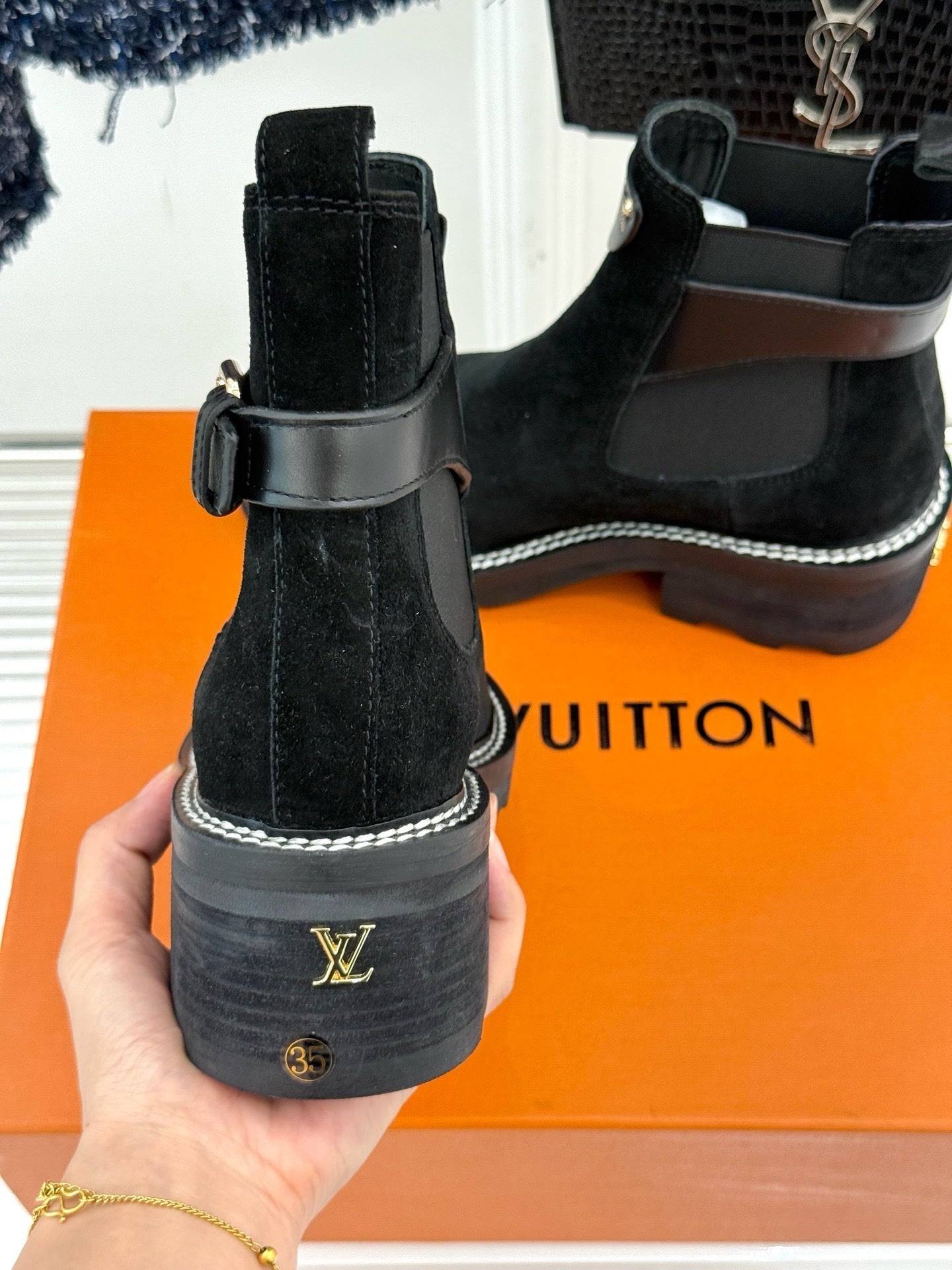 Louis Vuitton suede Boots