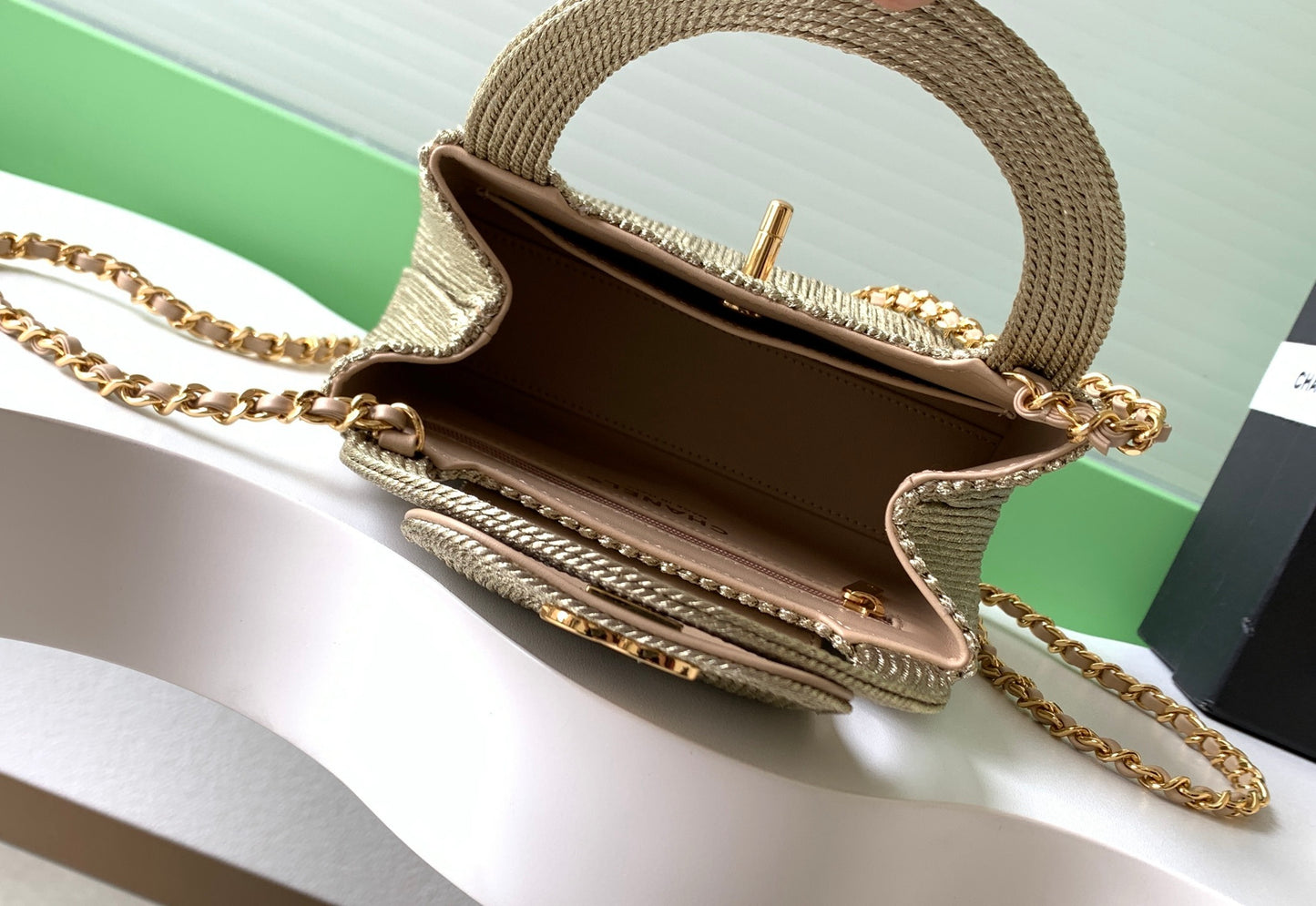 Chanel Top Handle Gold bag