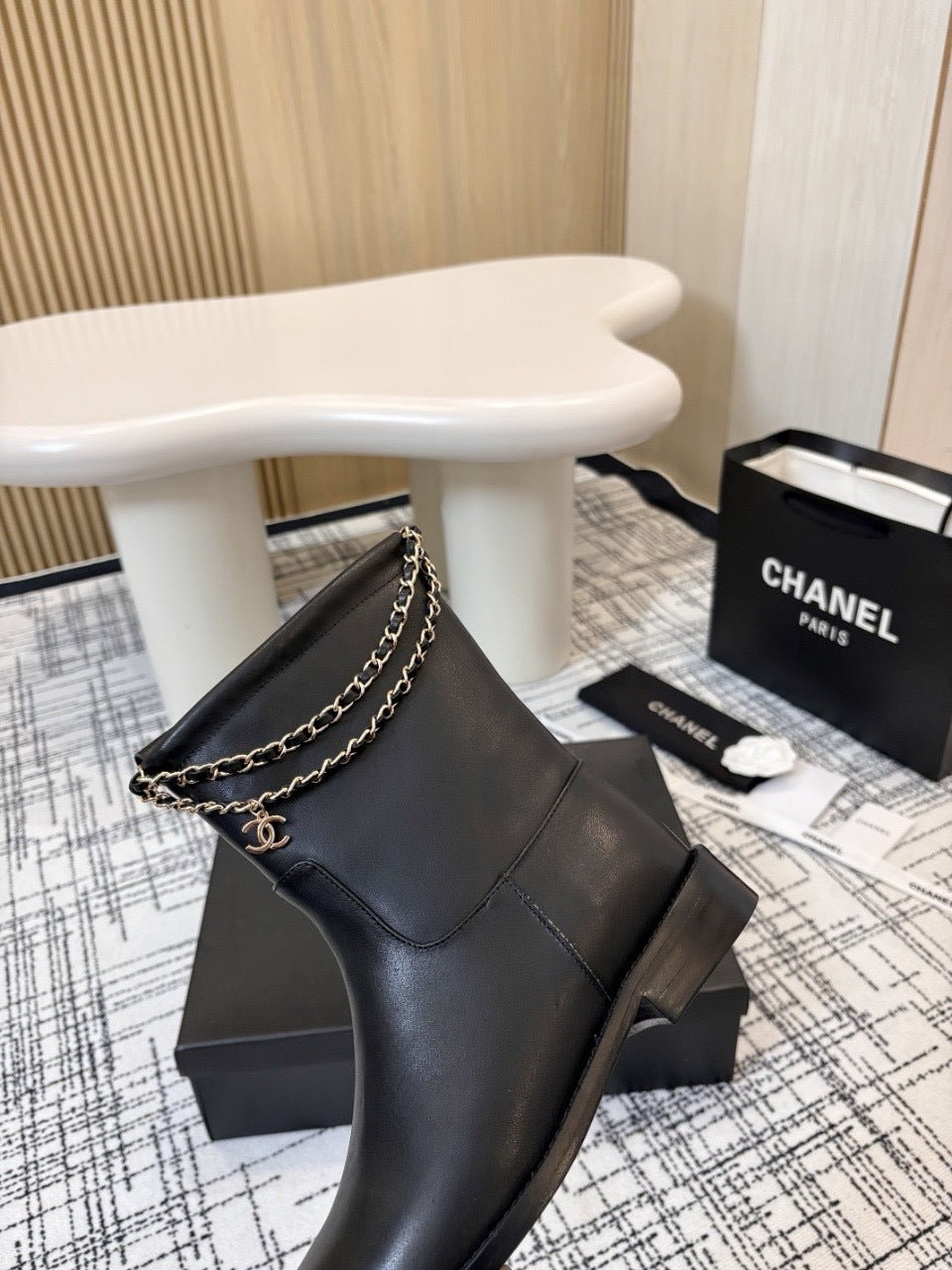 Chanel leather Boots