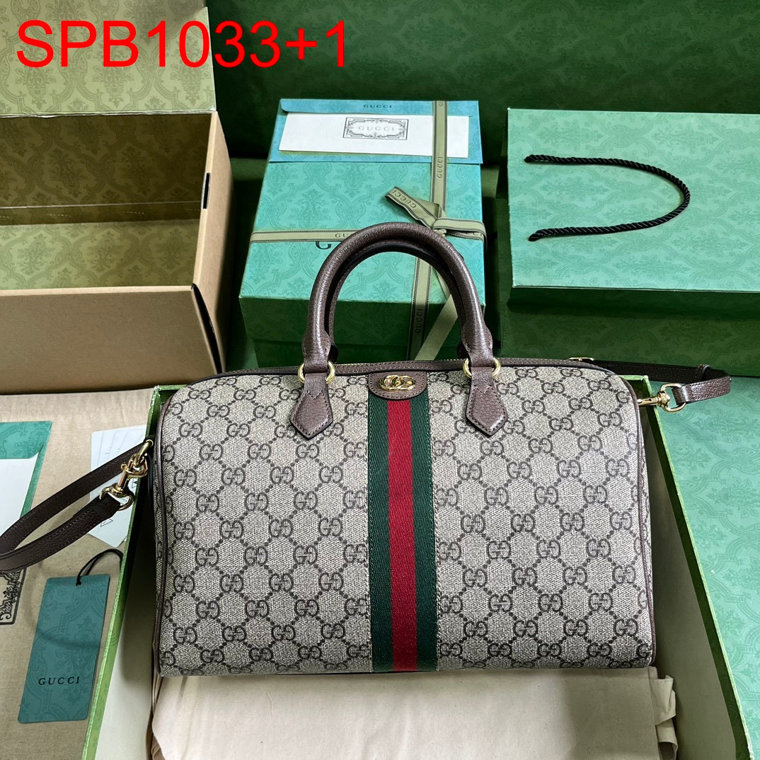 Gucci OPHIDIA GG MEDIUM TOP HANDLE BAG