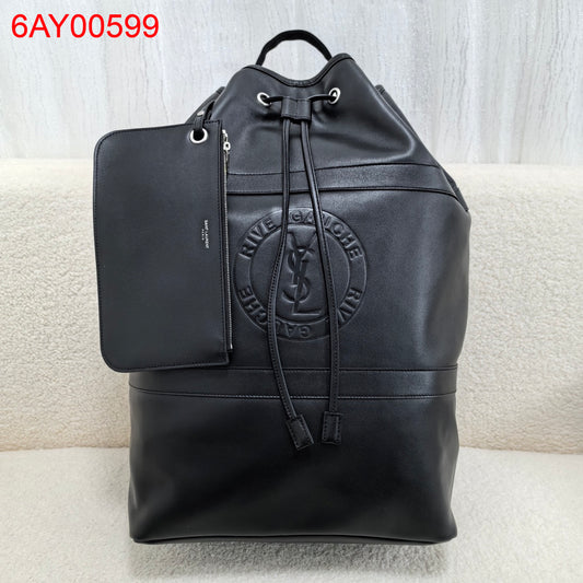 YSL Rive Gauche leather backpack