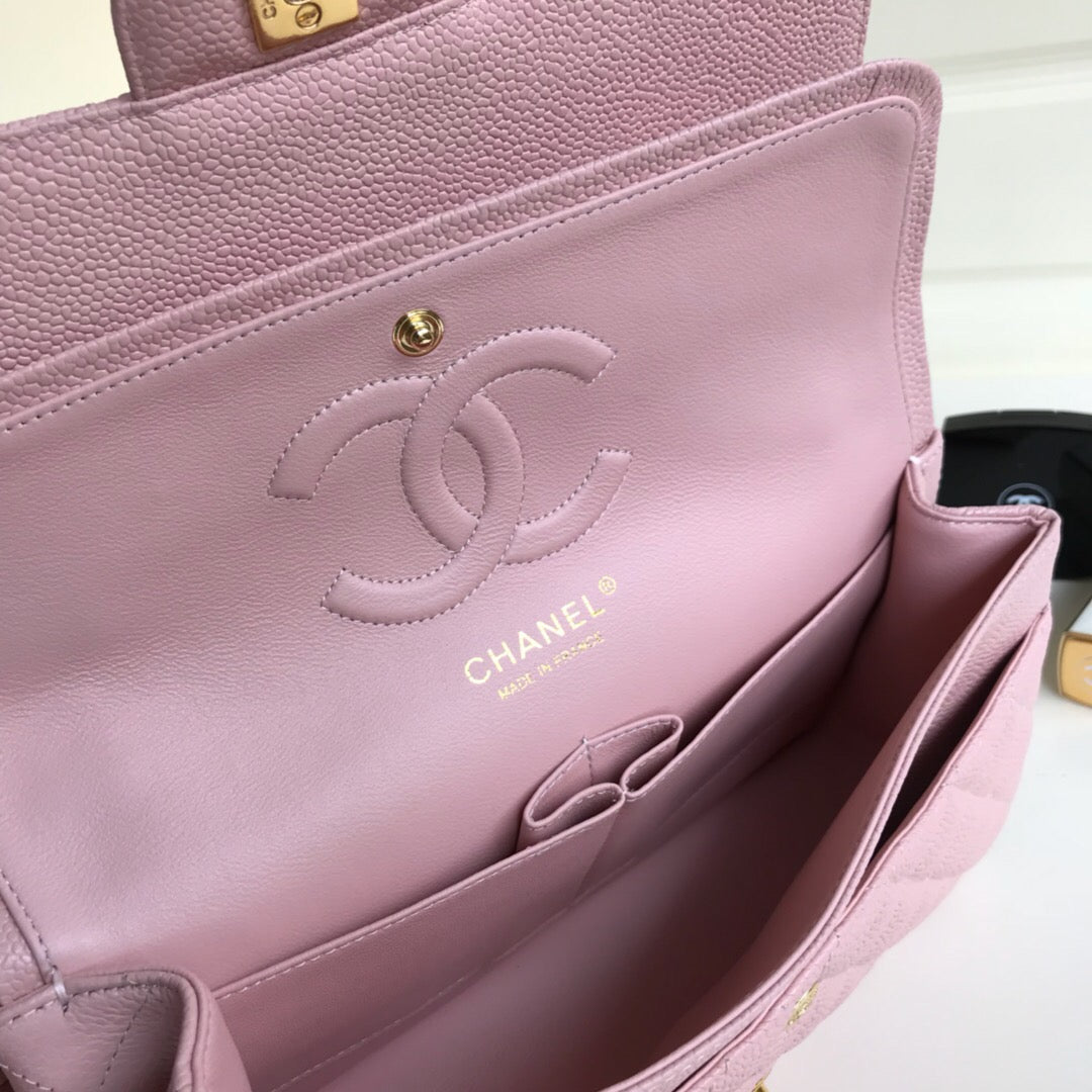 Chanel Classic Flap Bag 25.5 cm Caviar leather