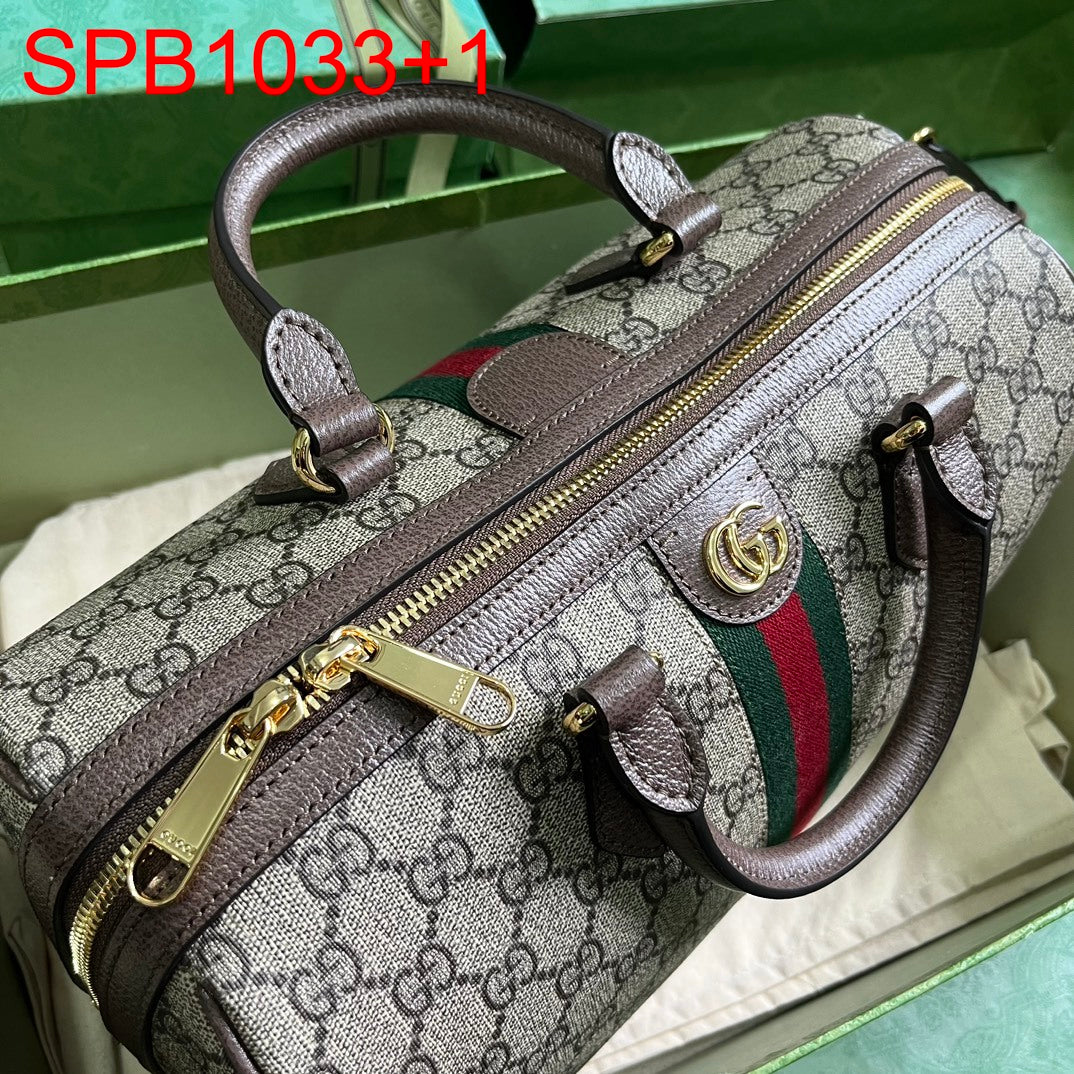 Gucci OPHIDIA GG MEDIUM TOP HANDLE BAG