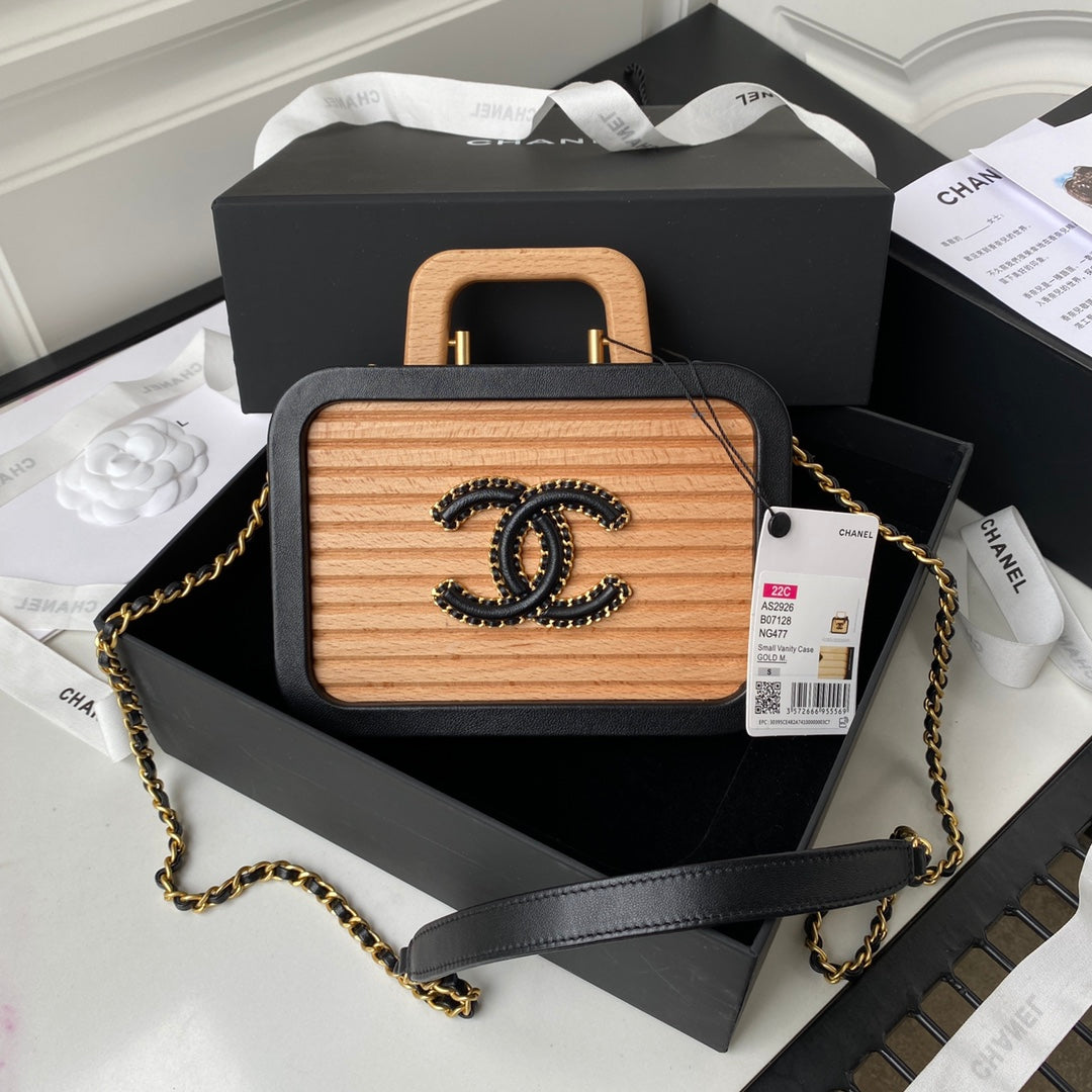 Chanel Vanity Case Wood