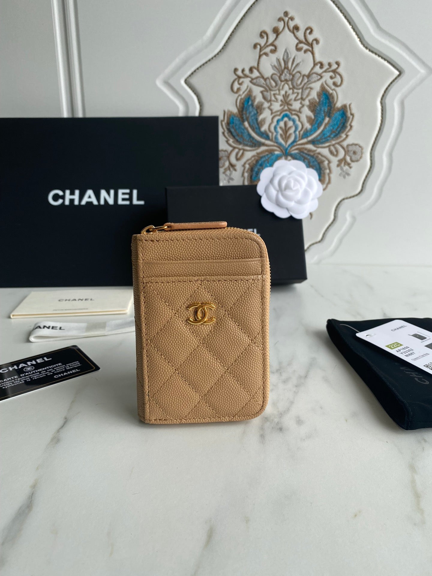 Chanel Zip Card Holder