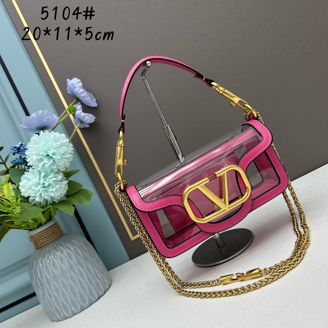 Valentino Vlogo Transparent bag