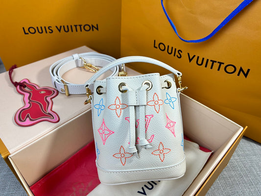 Louis Vuitton Nano Noe Bag Flower Pattern